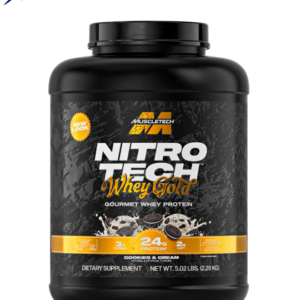 MUSCLETECH PROTEINA NITRO TECH 100% WHEY GOLD 5 LB COOKIES AND CREAM
