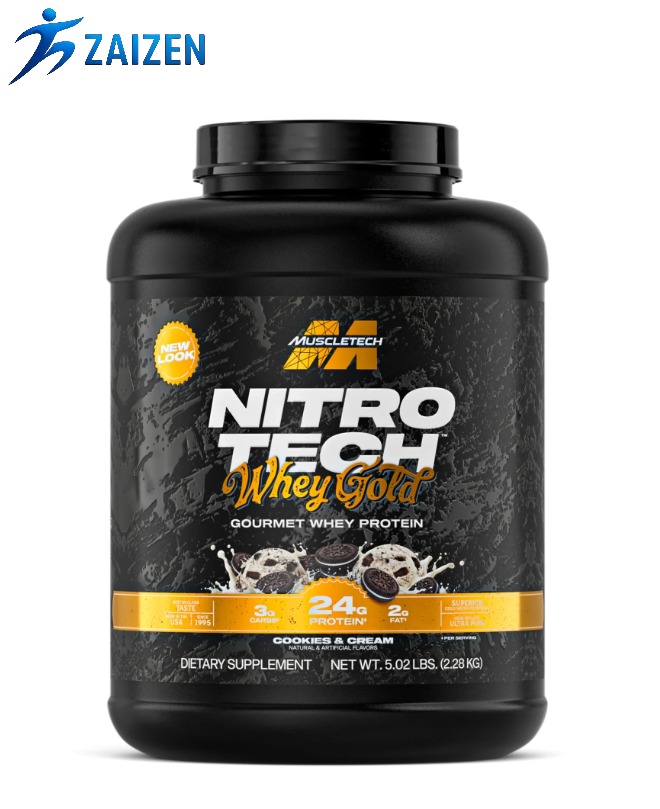 MUSCLETECH PROTEINA NITRO TECH 100% WHEY GOLD 5 LB COOKIES AND CREAM