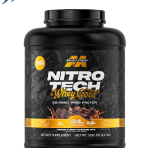 MUSCLETECH PROTEINA NITRO TECH 100% WHEY GOLD 5 LB DOUBLE RICH CHOCOLATE