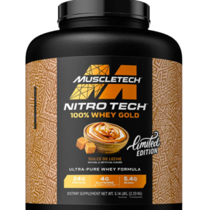 MUSCLETECH PROTEINA NITRO TECH 100% WHEY GOLD 5 LB DULCE DE LECHE