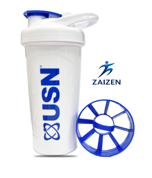USN Shaker Blanco Logo Azul